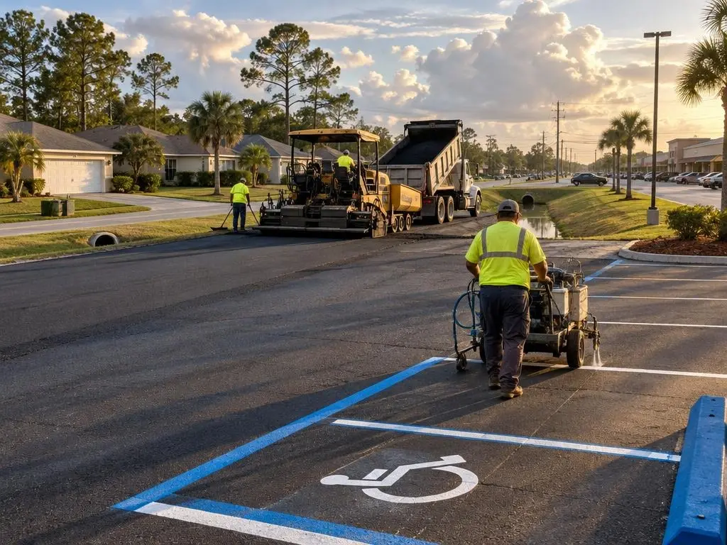 Parking Lot Paving & Striping in Palm Bay, FL
